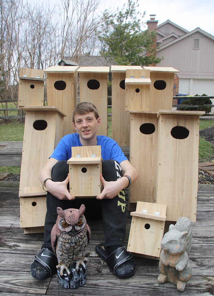 Corey Varnau made boxes for ducks and prothonotary warblers for his Eagle Scout project. (Submitted photo)