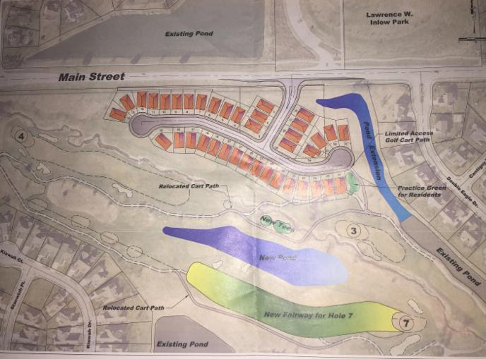 Many Plum Creek Farms residents have expressed concern after seeing plans for 40 new homes near the golf course. (Submitted photo)