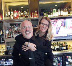 Bobby Hodge and Catherine Federspiel are now both bartenders at Prime 47 in Carmel after working together at Ruth’s Chris Steak House in Indianapolis for a decade. (Photo by Anna Skinner)