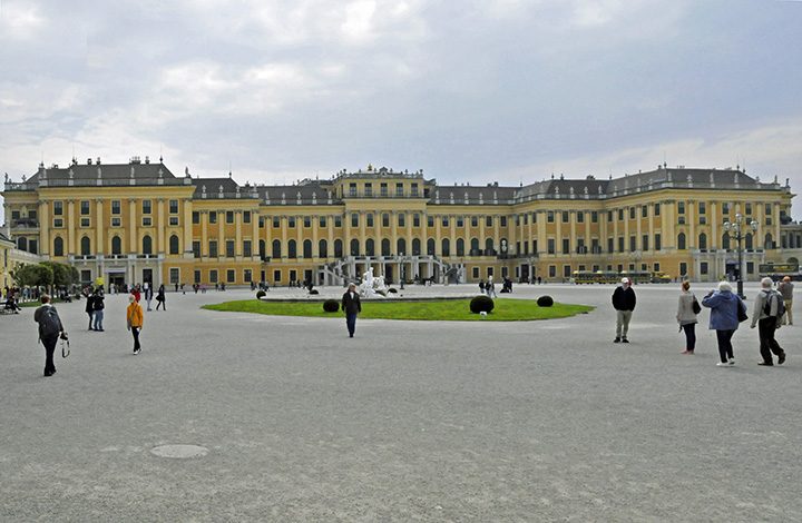 The south side of Vienna’s Schönbrunn Palace. (Photo by Don Knebel)