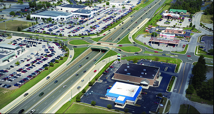 Future improvements to Ind. 37 will replace signalized intersections from 126th Street to 146th Street with roundabout interchanges and ramps to cross streets to allow for free-flowing traffic. (Submitted rendering)