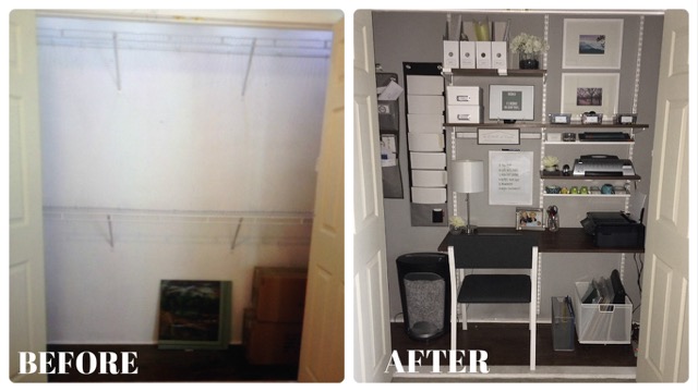 Almost any space, even a closet, can be transformed into an organized home office. (Submitted photo) 