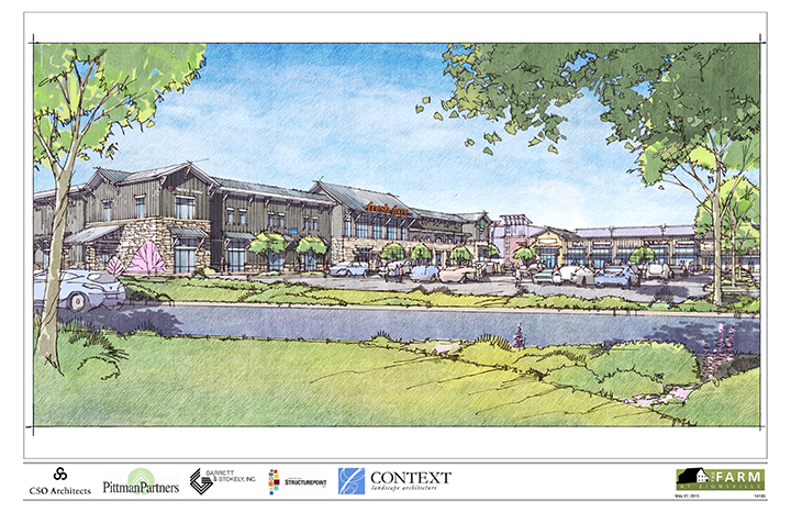 A rendering of the proposed development at The Farm. (Submitted rendering)