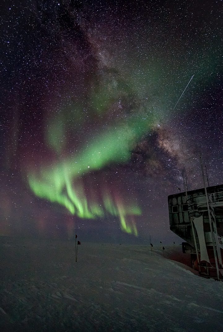 Bruce Tischbein captured a photo of the view of the southern lights from the South Pole. (Submitted photo)