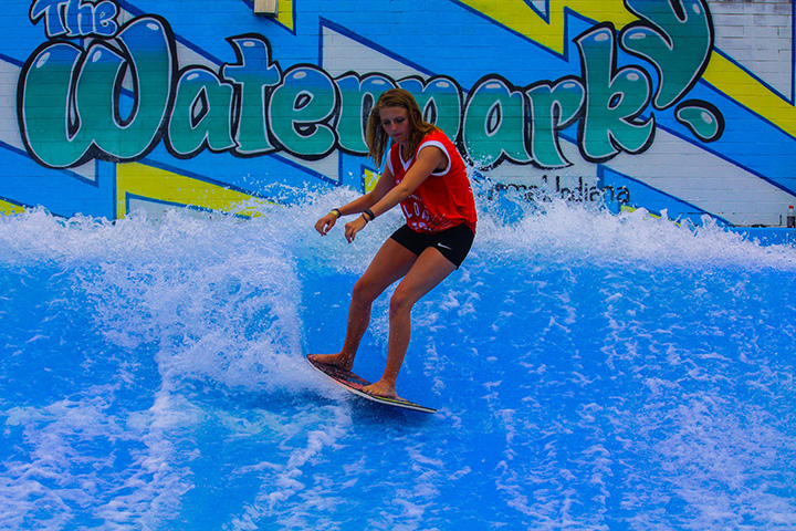 Colleen Rose, Carmel, competes in the 2015 flowboarding at The Waterpark. (Submitted photo)