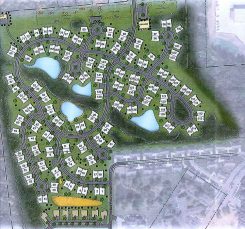 The Hoosier Village expansion includes 156 duplexes and seven estate lots. (Submitted photo)
