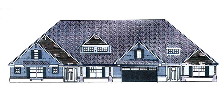 A rendering of a potential Hoosier Village duplex. (Submitted photo)