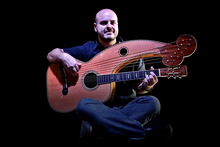 Andy McKee plays a 12-string acoustic guitar. (Submitted photo)