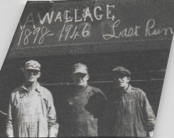 Albert Alfred Wallace, left, worked as an engineer on the Monon Railroad. (Submitted photo)