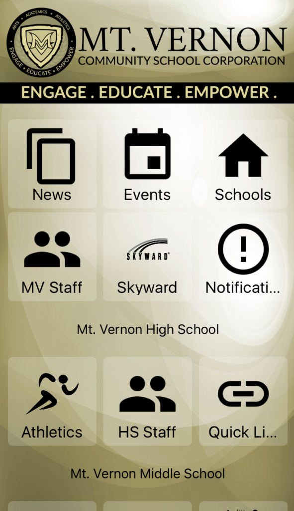 Mt. Vernon Community School Corp. launched its app Sept. 6. (Submitted image)