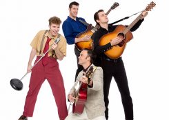 The ATI show “Million Dollar Quartet” is about a night in 1956 when icons Elvis Presley, Johnny Cash, Jerry Lee Lewis and Carl Perkins all played together. (Submitted photo)