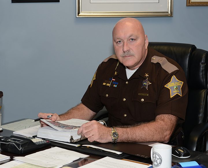 Boone County Sheriff Mike Nielsen is spearheading efforts to implement a local income tax to fund public safety. (Photo by Theresa Skutt)