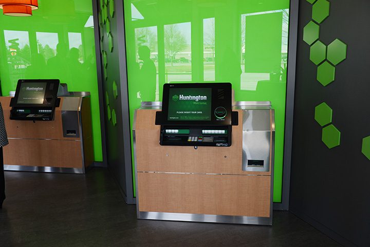 Inside Huntington Bank’s Sophia Square location, which opened last year. (File photo)