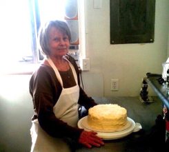 Suzanne Bruner makes an Italian cream cake. (Submitted photo)