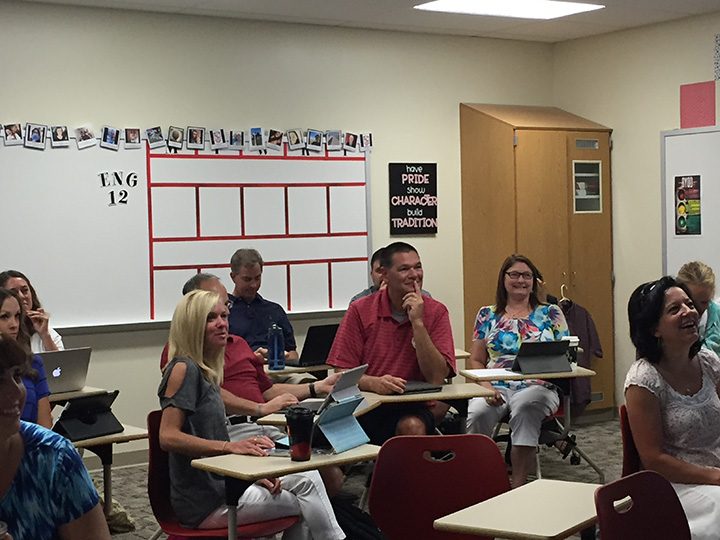 Hamilton Southeastern teachers learn at Launching INquiry over the summer. (Submitted photo)  