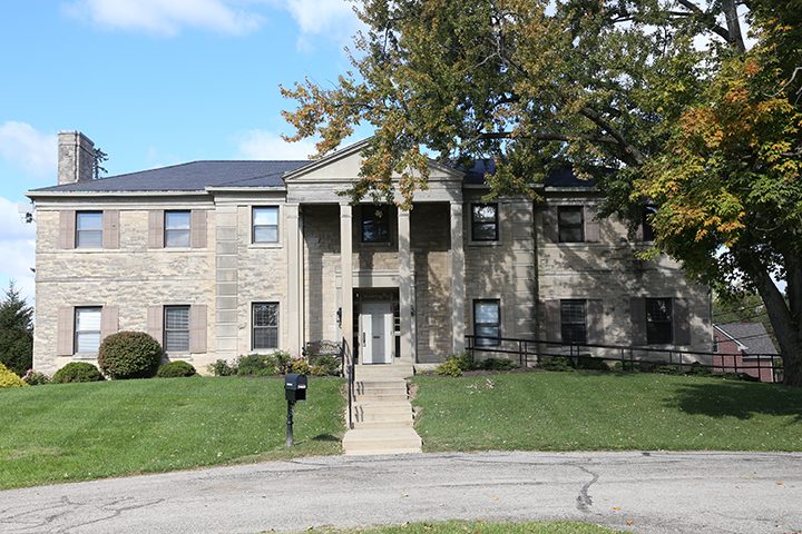 This building on the Hoosier Village campus once housed an orphanage but is now home to BHI Senior Living’s IT department. (Photo by Ann Marie Shambaugh)