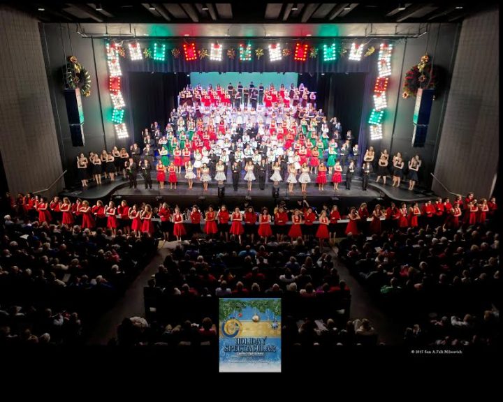 The Carmel High School choirs during the 2015 Holiday Spectacular. (Submitted photo)