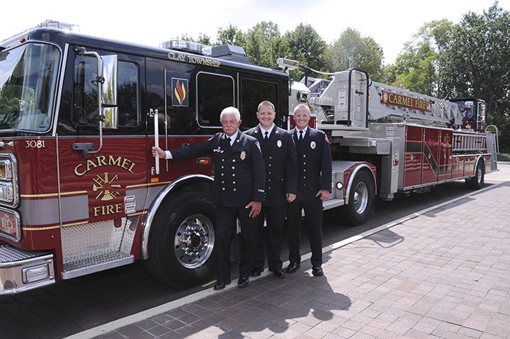 From left, Darrell, Jeremy and Jason Maners are all firefighters. (Submitted photo)