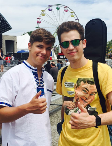 Nick Konkoli (left) and Justin Blanner at 2016 Summerfest in Milwaukee. (Submitted photo)