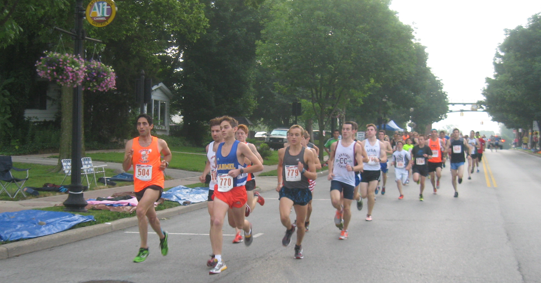 Freedom Run participants run near the Carmel Arts & Design District. (Submitted photo)