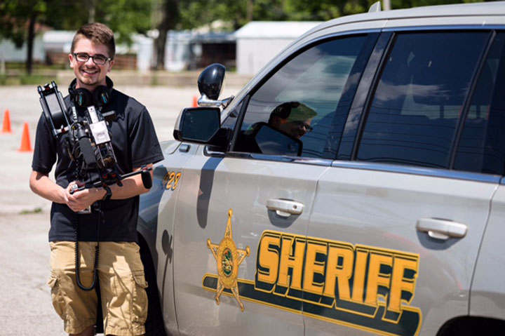 Ryan McClain is working Delaware County Sheriff's Dept. on the show. (Photo provided by Joe Krupa)