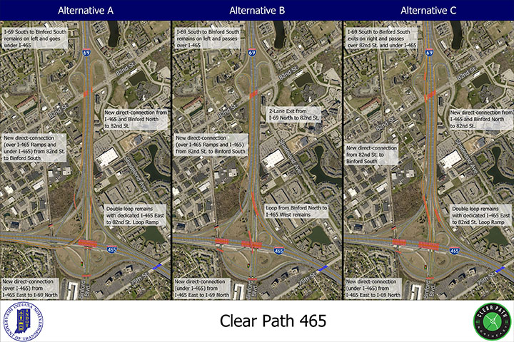 INDOT gathers feedback on future plans for I-465, I-69 interchange
