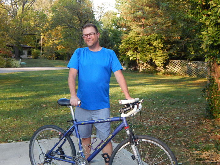 Bob Raduchel logged 1,230 miles on his bike riding every street in Carmel this year. (Submitted photo)