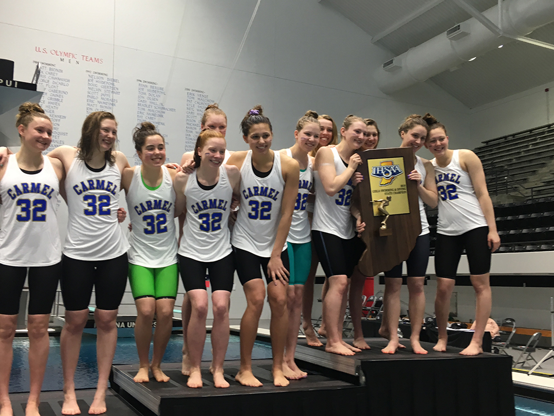 Carmel High School Girls Win 32nd Consecutive State Swimming Title