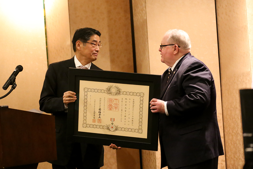 Sold on Indiana: Japanese emperor honors Carmel man for building economic bridges 