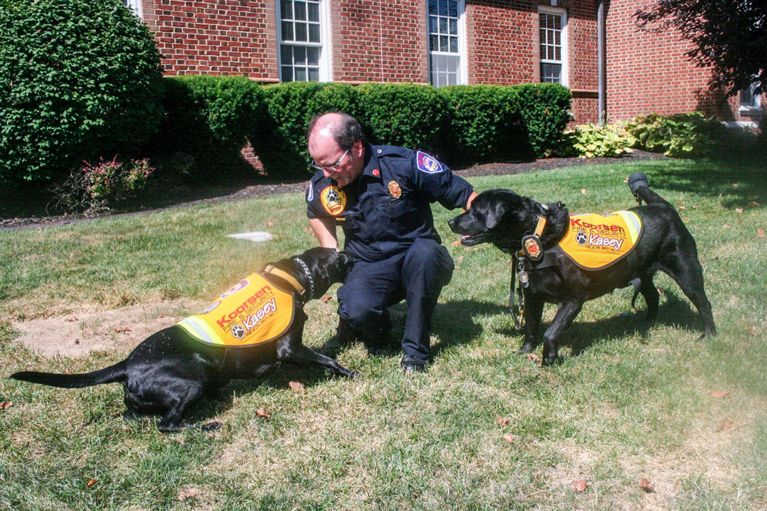 Fireman’s best friend: Kasey program to represent CFD at nationwide fire safety presentations 