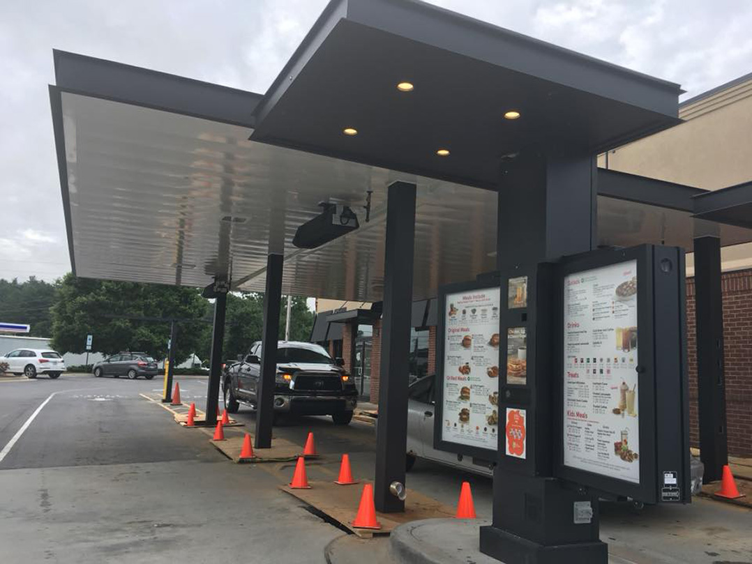 Chick-fil-A requesting canopies for outdoor-working employees