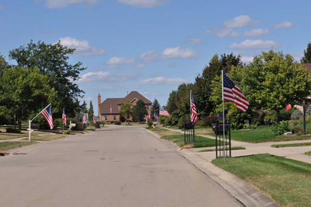 Kiwanis of Westfield welcomes home veteran with Avenue of Flags