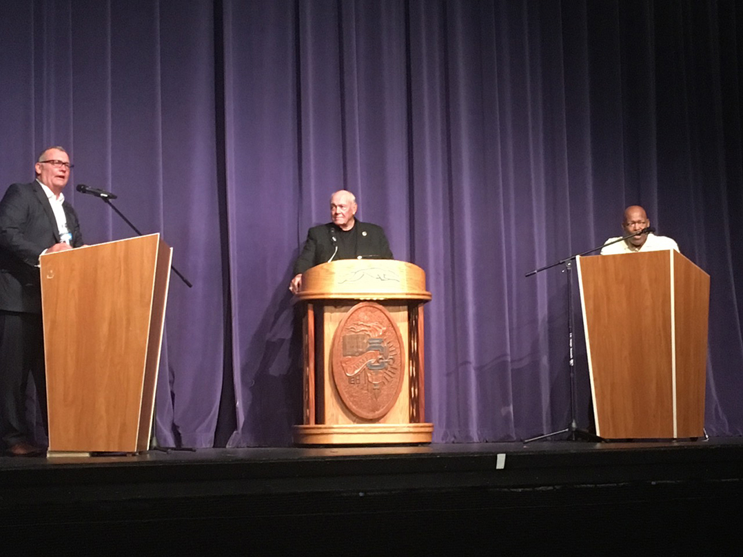 Purdue legends share stories during Carmel High School visit