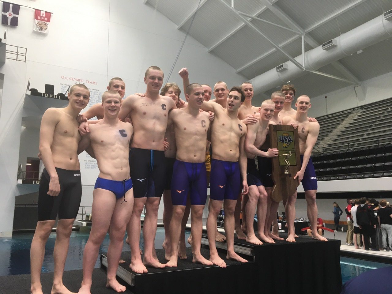 Carmel boys swim team breaks 5 state records en route to 6th consecutive title