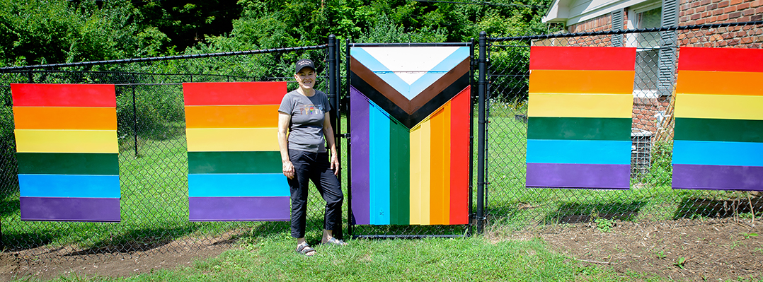 Carmel artist hopes to inspire with rainbow panels