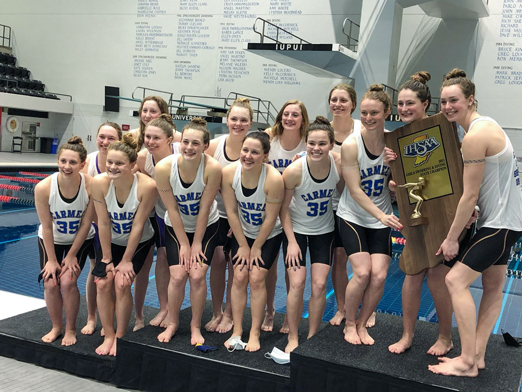 Carmel High School Girls Swim Team Wins 35th Consecutive State Title • Current Publishing