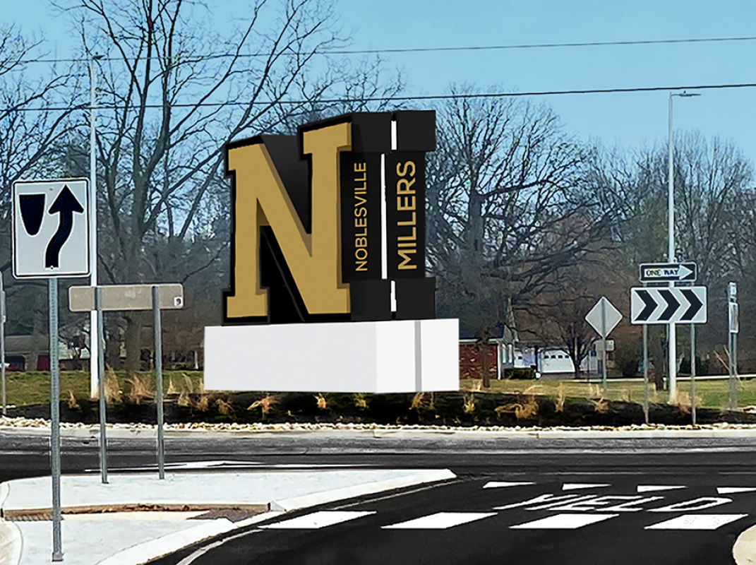 Noblesville Schools to install $80,000 sculpture at Field Drive, Cumberland Road roundabout