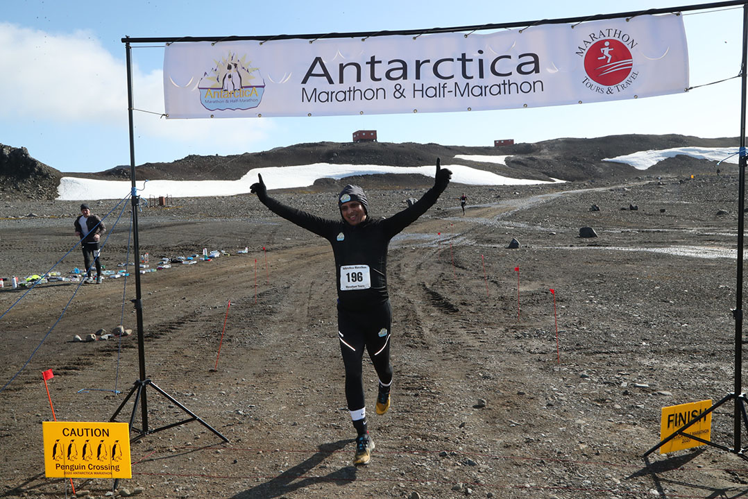 Good results Carmel runner evades COVID to compete in Antarctica half