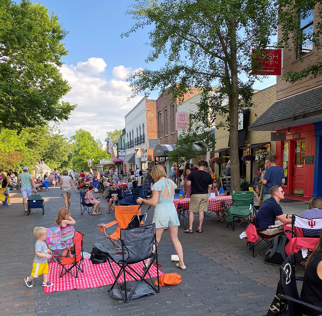 Enjoy fare from Zionsville restaurants as a community at Night on the Bricks