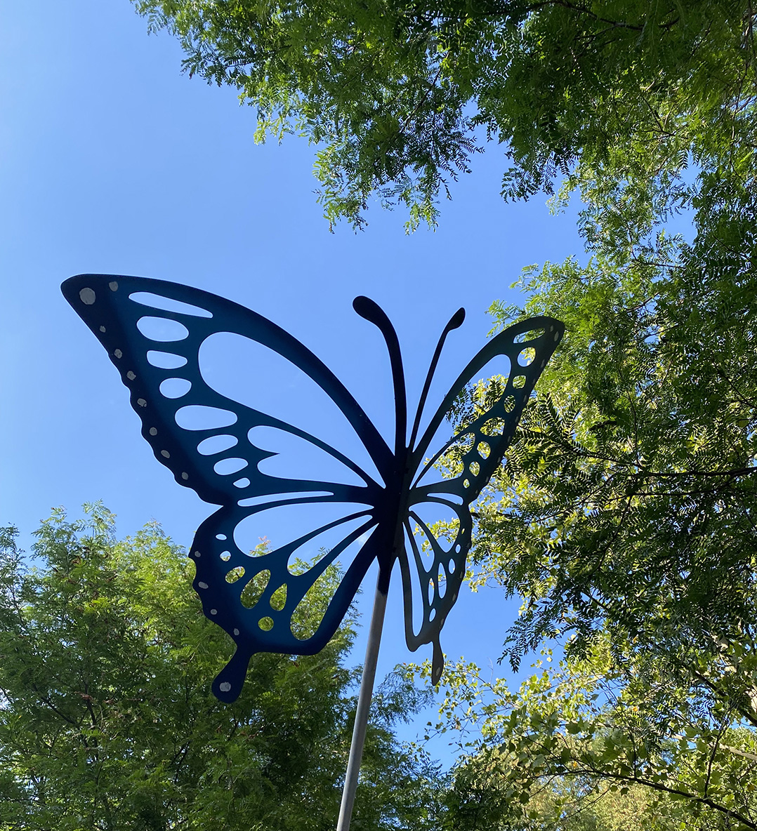 Grant to fund butterfly sculpture, pollinator garden