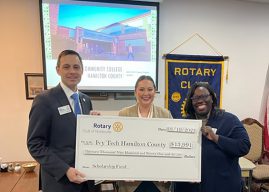 Snapshot: Noblesville Rotary Club donates check to Ivy Tech