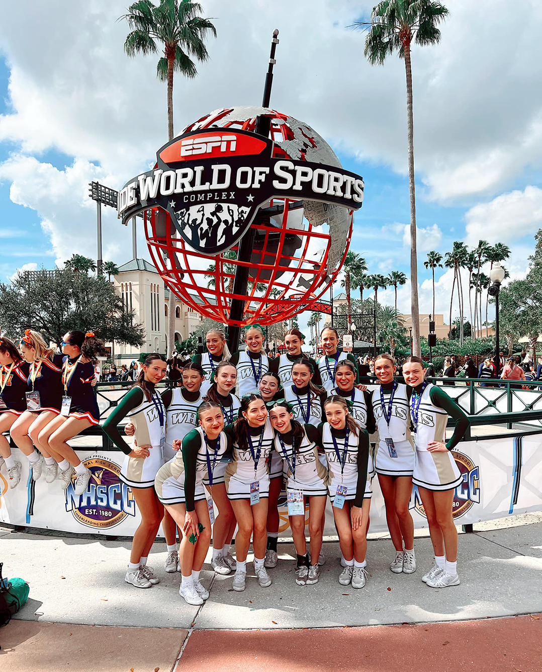 Westfield High School cheerleading team finishes 32nd at national event