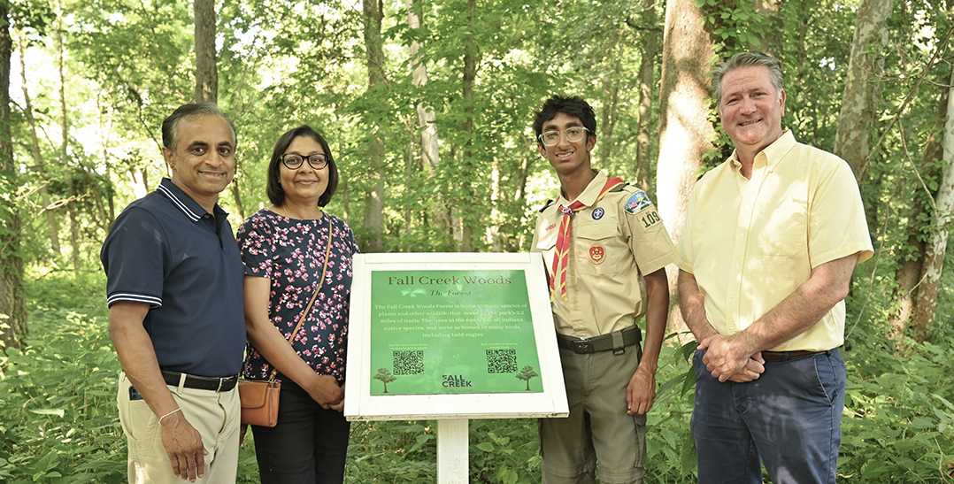 Nature signs: Eagle Scout project enhances new Fall Creek Woods Natural Area