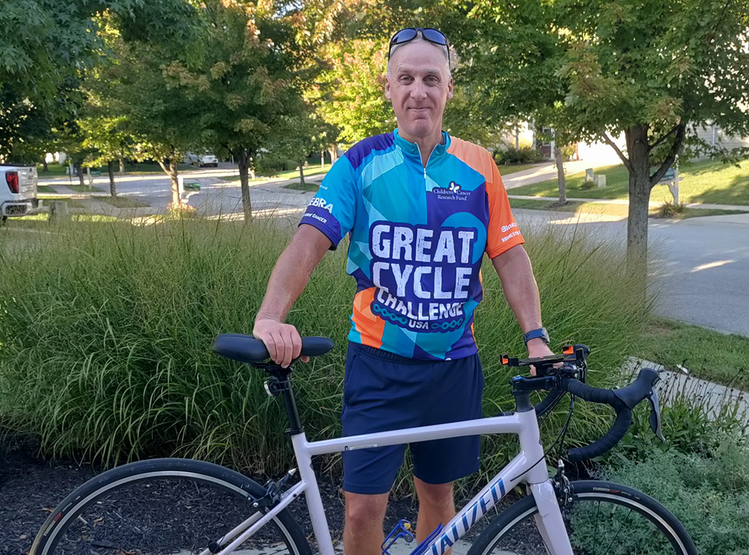Noblesville man rides for pediatric cancer research