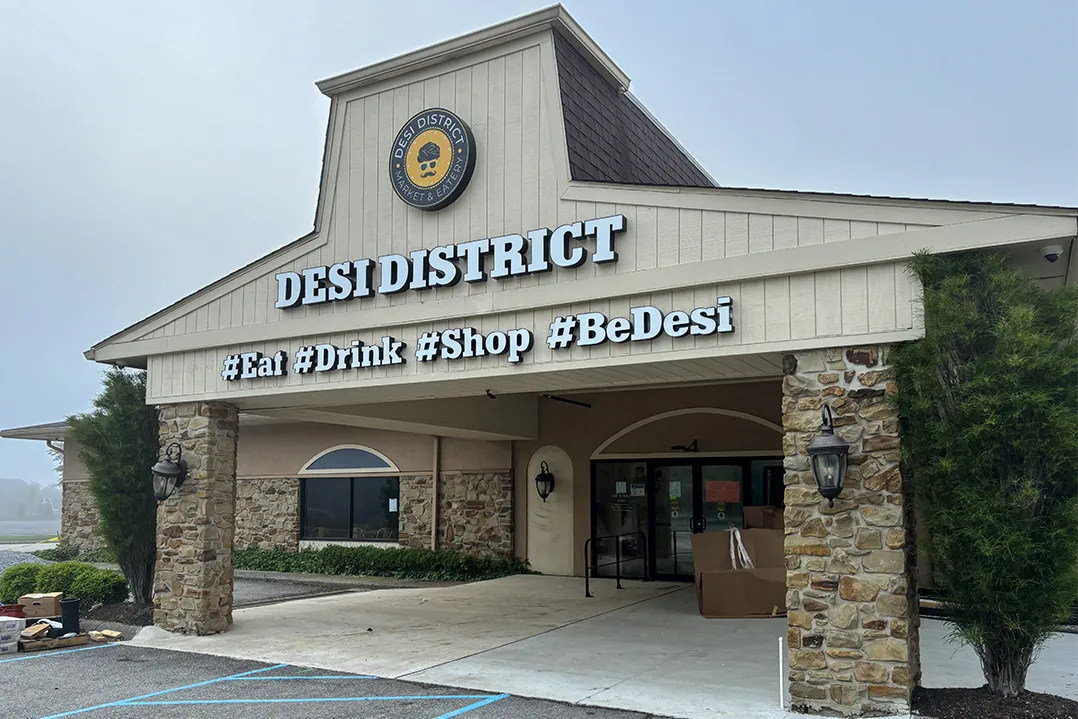 Desi District is aiming to open the first week of June at 313 E. Carmel Dr. (Photo by Tirzah Rowland)