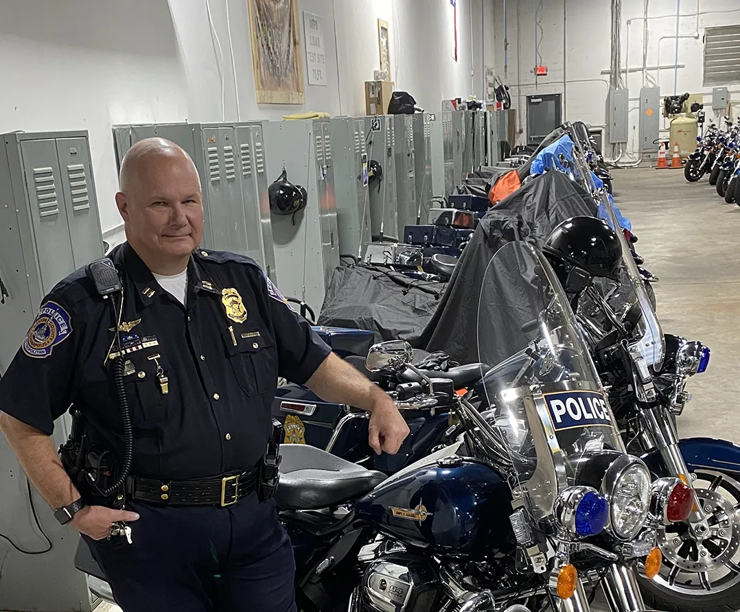 Goodwill ambassadors: Fishers resident rides with IMPD Motorcycle Drill Team