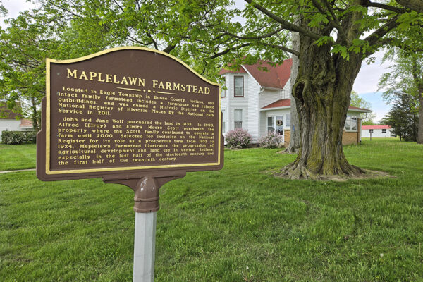 maplelawn farmstead sign