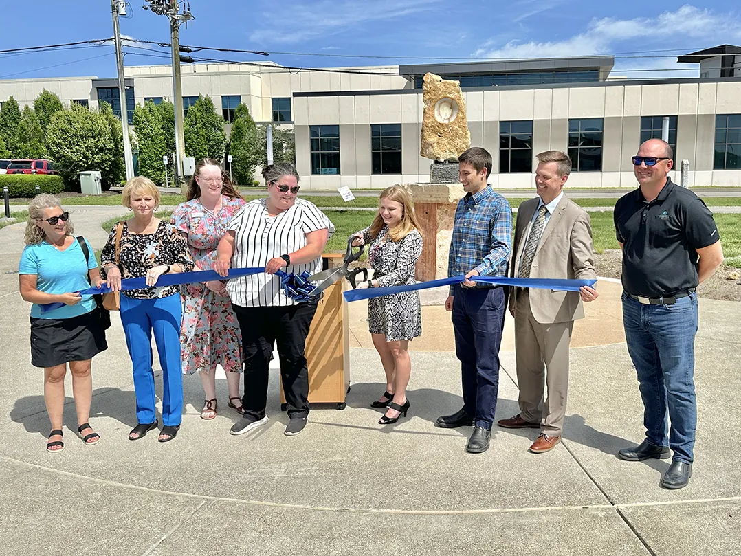 Fishers library opens new pedestrian plaza