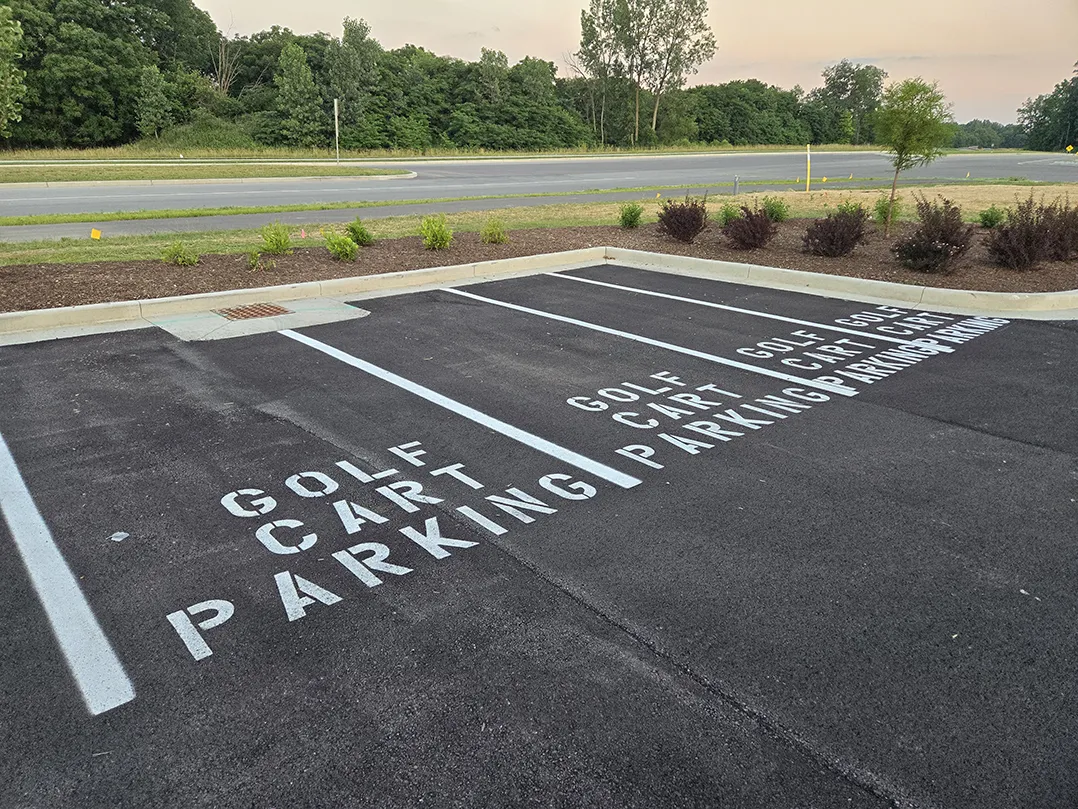 golf cart parking