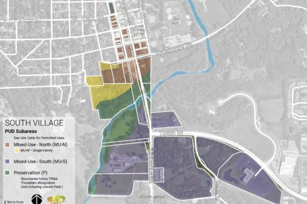 south village map